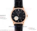 SV Factory A.Lange & Söhne Saxonia Thin Black Face Rose Gold Case 39mm Seagull 2892 Automatic Watch